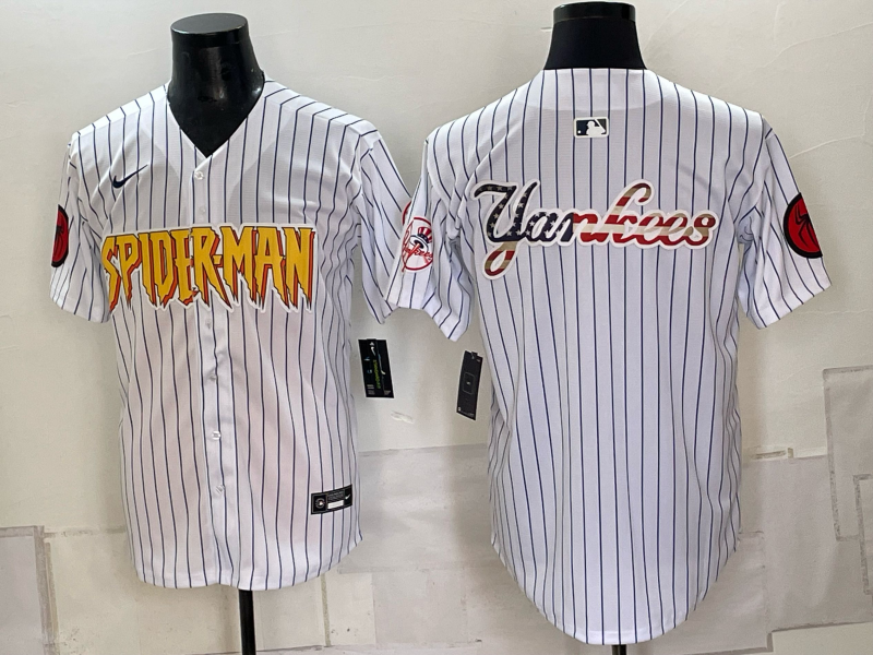 Men 2026 New York Yankees blank white Nike MLB Jersey 0907006->new york yankees->MLB Jersey